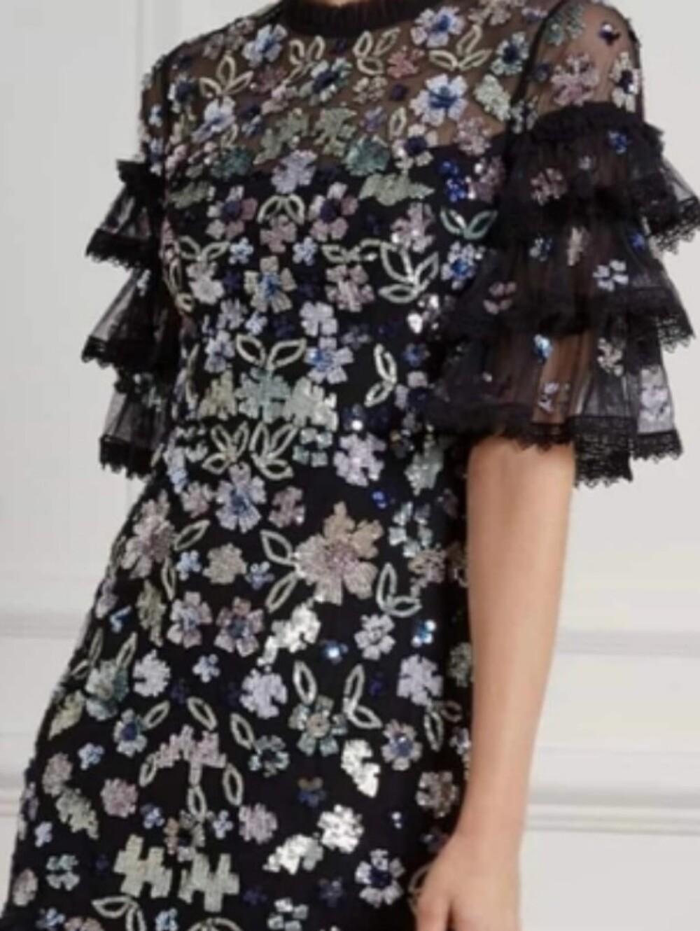 Needle & Thread Black Maxi Dress Fits size US 2 $789 - Picture 5 of 8